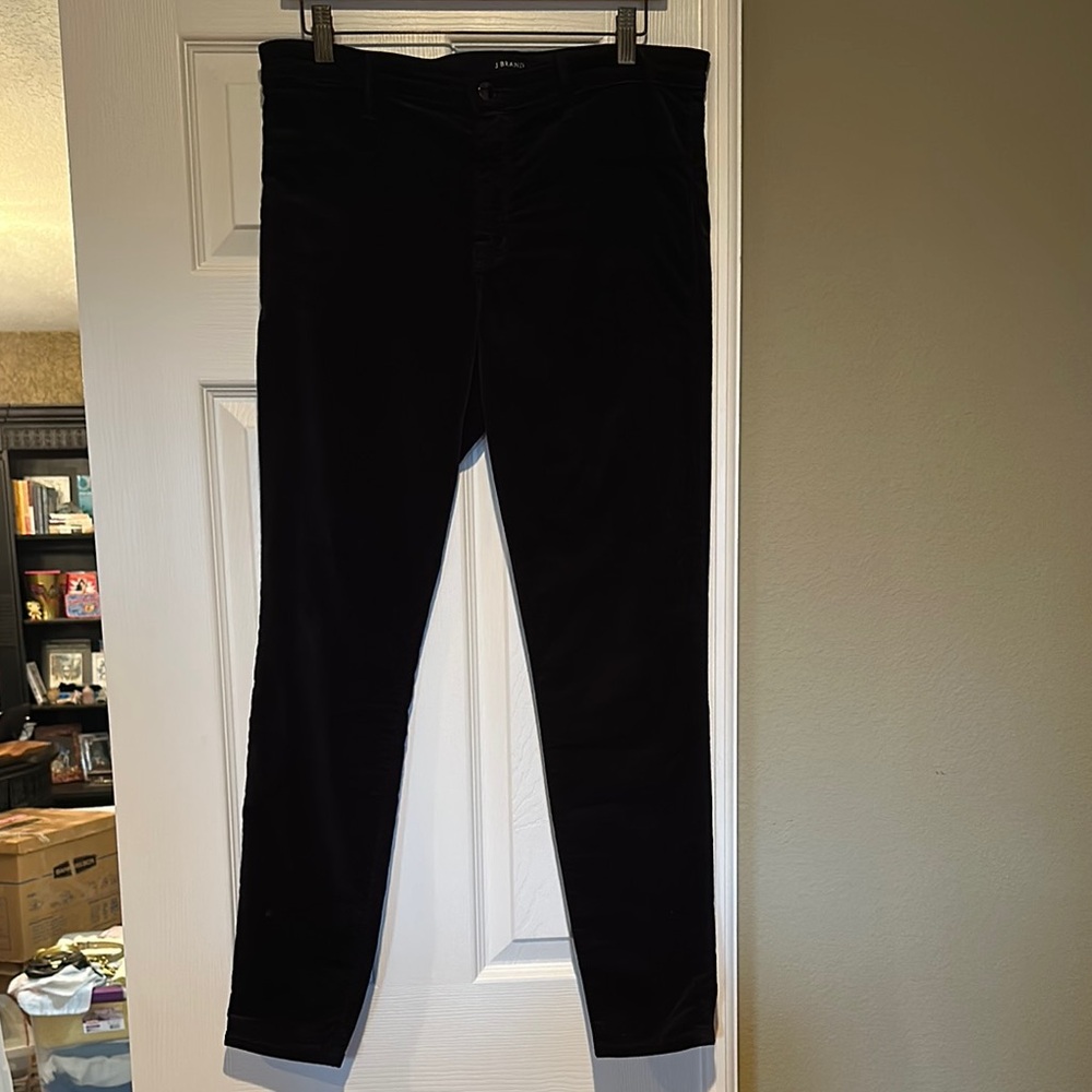 J Brand dark purple velvet Jeans size 31